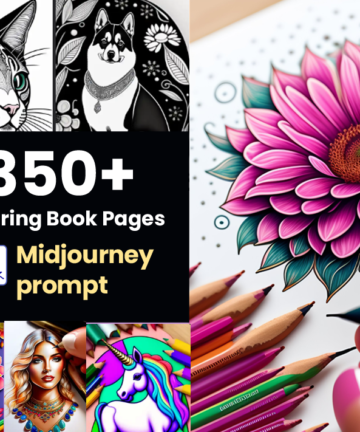 350+ Coloring Book Pages Midjourney Prompts