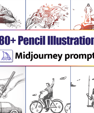 280+ Pencil Illustrations Midjourney Prompts